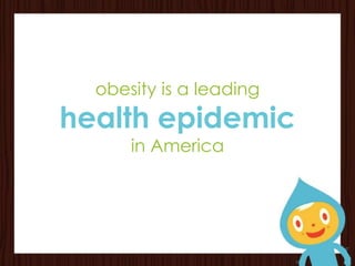 obesity is a leading
health epidemic
      in America
 