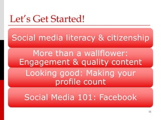 Let’s Get Started!




                     11
 