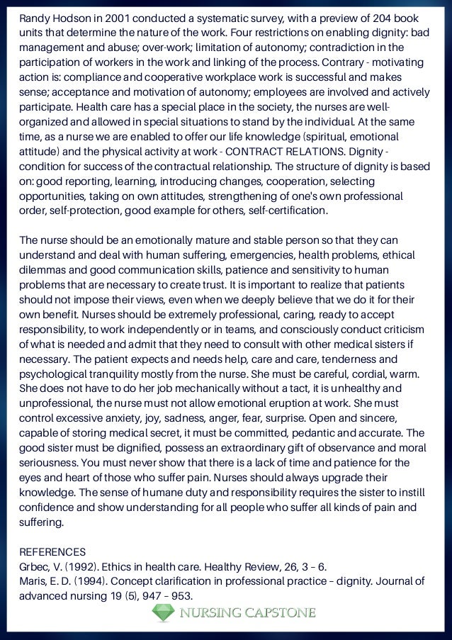 BSN Nursing Capstone Project Examples