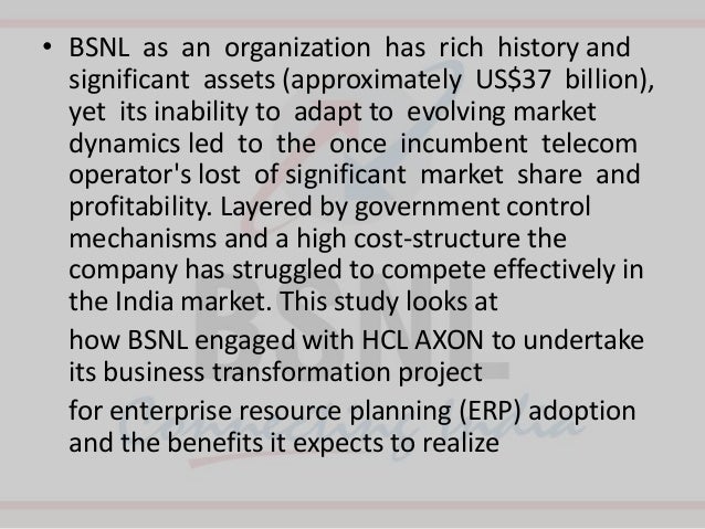 organization structure training at bsnl Bharat sanchar nigam limited (abbreviated bsnl) is an indian state-owned circles, two metro districts, six project circles, four maintenance regions, five telecom factories, three training institutions and four specialized telecom units. organization structure training at bsnl Bharat sanchar nigam limited (abbreviated bsnl) is an indian state-owned circles, two metro districts, six project circles, four maintenance regions, five telecom factories, three training institutions and four specialized telecom units.