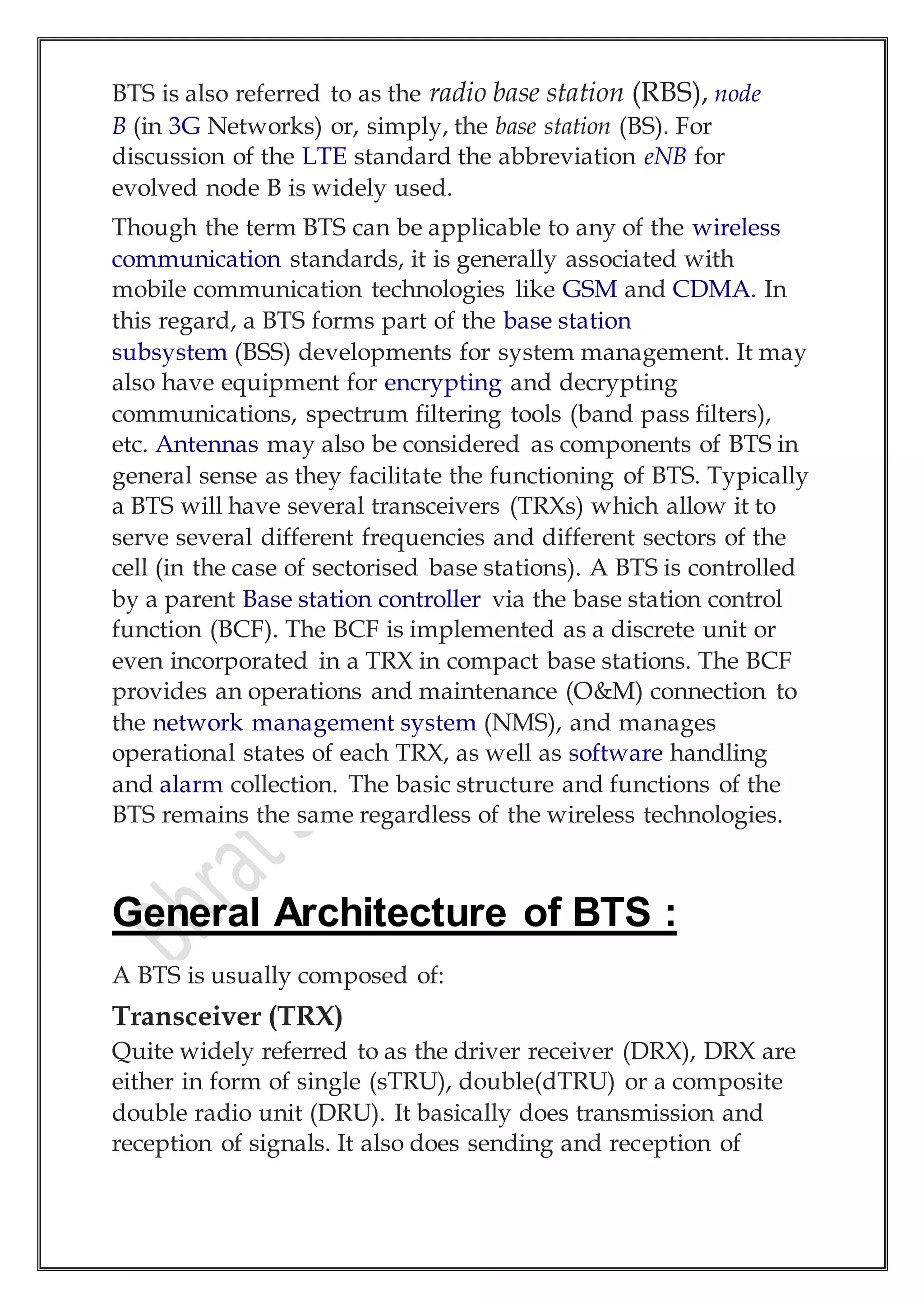 Bsnl Industrial training report | DOCX