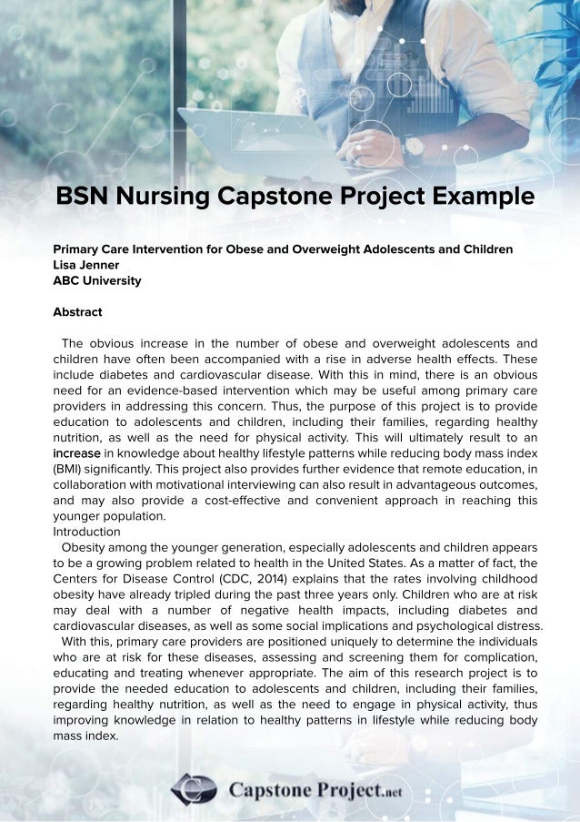 capella bsn capstone project