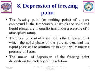 Solutions and their properties | PPT