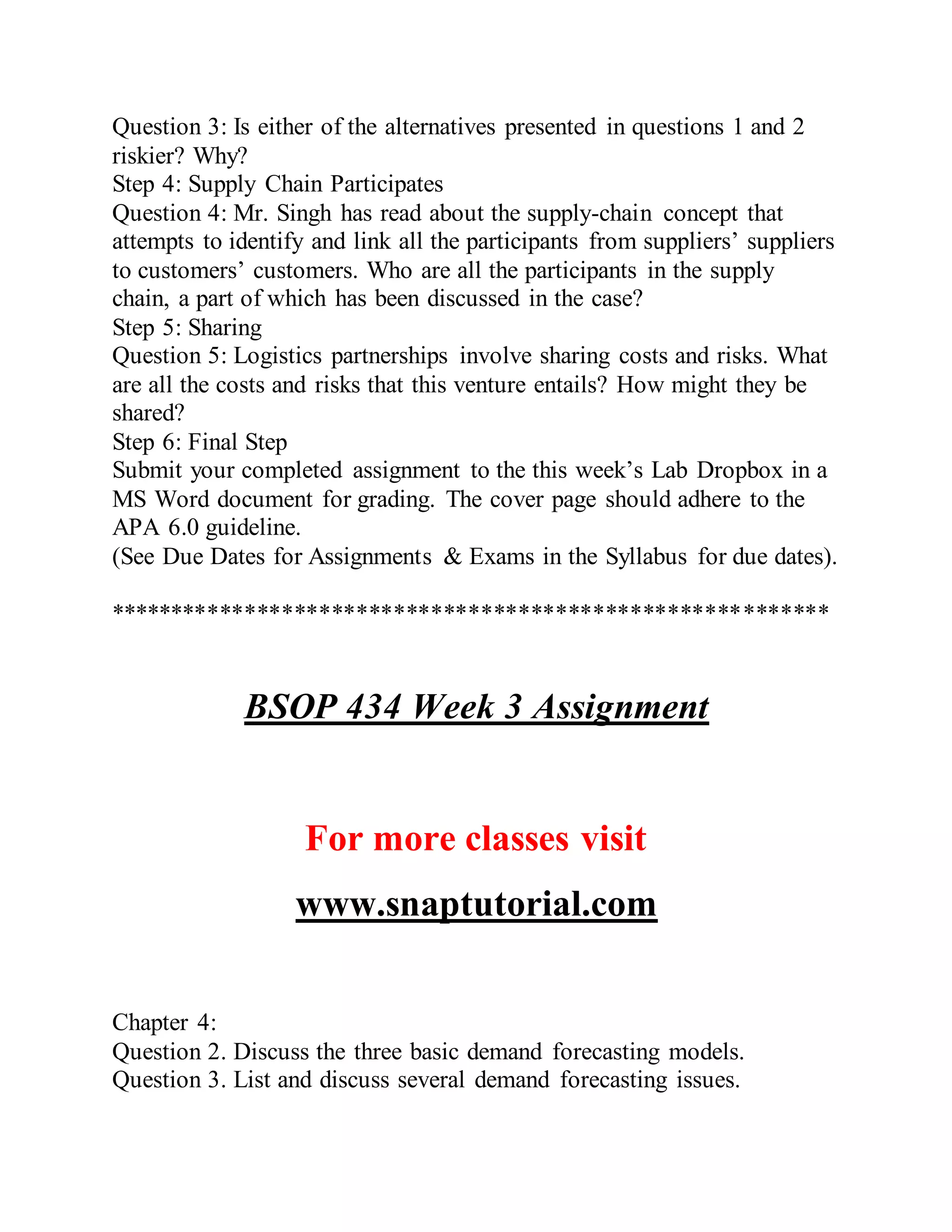 BSOP 434 Success Begins / snaptutorial.com