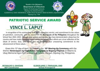 BSP AND GSP AWARD For students tempalate | PPTX