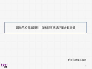 56
social-communicative neurodevelopmental disorder
• Prevalence: 1 in 68 children (1 in 42 males) diagnosed [CDC2014]
• ASD: “Spectrum” disorder due to the extreme heterogeneity
• Intervention leads to improved outcomes
BSP in Autism 中的角色?
What is Autism?
 