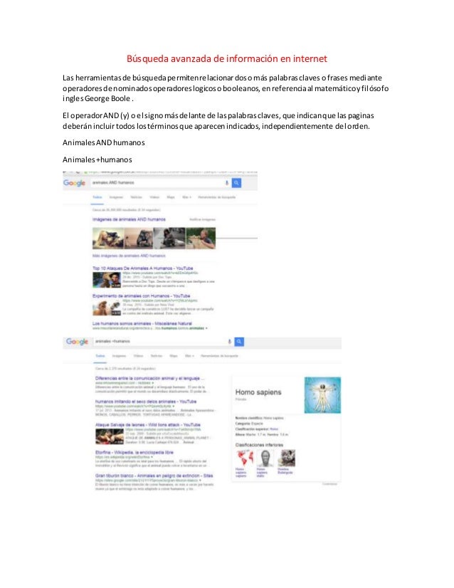 Búsqueda avanzada de información en