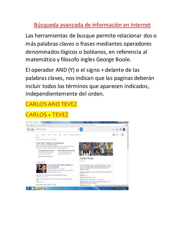 Búsqueda avanzada de información en