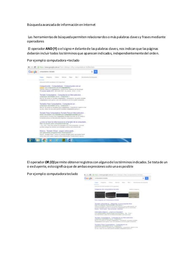Búsqueda avanzada de información en