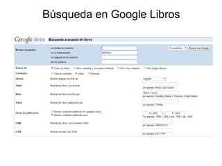 Búsqueda en Google Libros
 