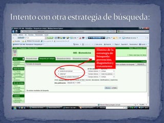 Intento con otra estrategia de búsqueda:Elimino de la estrategia de búsqueda: prevención, diagnóstico y tratamiento