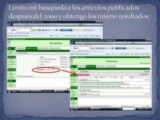 Limito mi búsqueda a los artículos publicados después del 2000 y obtengo los mismo resultados: