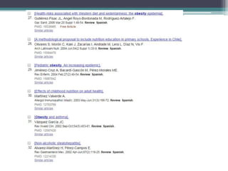 Búsqueda en la base de datos de PubMed