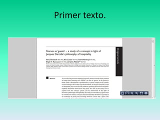 Primer texto.
 