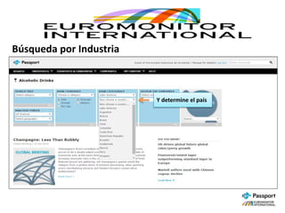 Búsqueda por Industria
Y determine el país
 