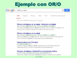 Ejemplo con OR/O
Lucía Favilla
 