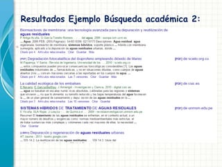 Resultados Ejemplo Búsqueda académica 2:
 