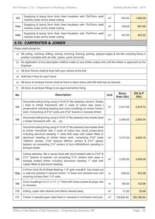 Building Schedule Rates - 2019 N.P | PDF