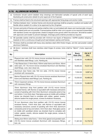 Building Schedule Rates - 2019 N.P | PDF