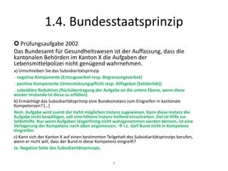 Gliederung der Macht nach 2 Grundprinzipien: