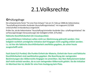 Allgemeine Anregung (Art. 99 ParlG)