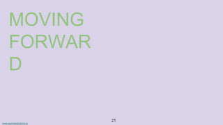 www.aurorasolutions.io
21
MOVING
FORWAR
D
 