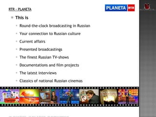 TV Channel RTR Planeta PPT