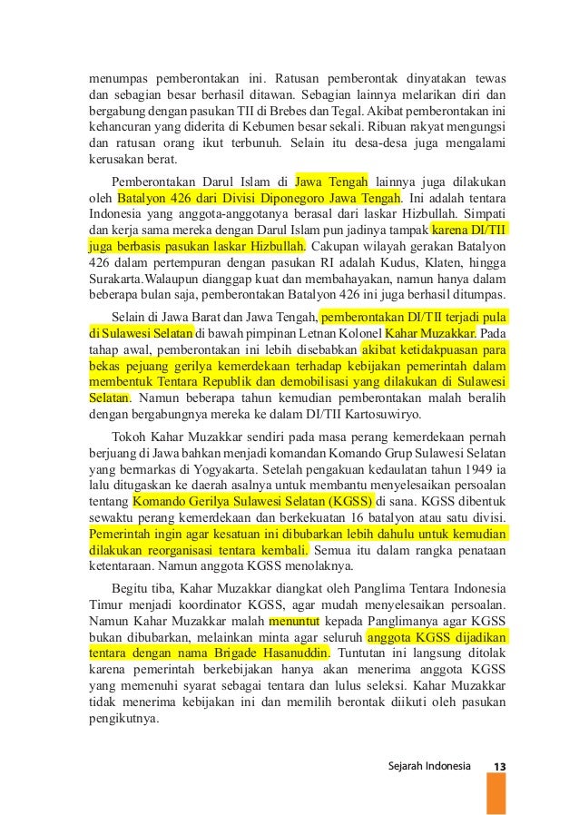 Buku Sejarah Indonesia Kelas XII K13 Semester 1