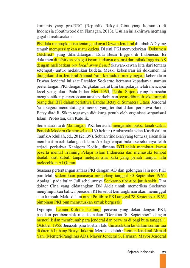 Buku Sejarah Indonesia Kelas XII K13 Semester 1