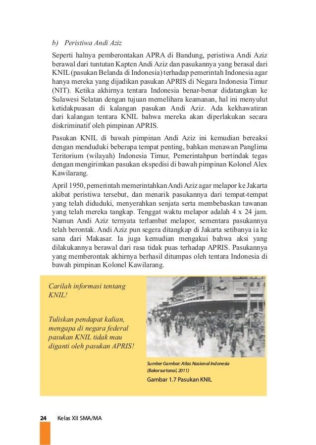 Buku Sejarah Indonesia Kelas Xii K13 Semester 1