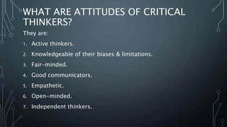 Critical Thinking | PPTX