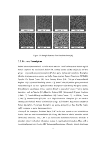 GARMENT TEXTURE CLASSIFICATION BY ANALYZING LOCAL TEXTURE DESCRIPTORS | PDF