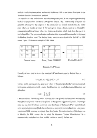 GARMENT TEXTURE CLASSIFICATION BY ANALYZING LOCAL TEXTURE DESCRIPTORS | PDF