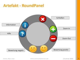 Artefakt - RoundPanel21.Januar 2010Simon, Marc Uwe21SchließenInformationZoom-InHilfeZoom-OutBewertung positivBewertung negativ