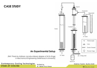 An Experimental Setup
(Ref: Thesis by Adriaan Jacobus Meyer degree of M.Sc-Engg
in Mechanical Engineering Stellenbosch University)
CASE STUDY
15
 