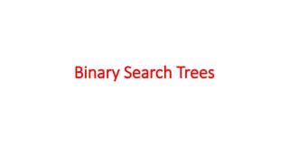 Binary search tree total explanation with diagrams | PPTX