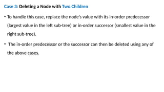 Binary search tree total explanation with diagrams | PPTX