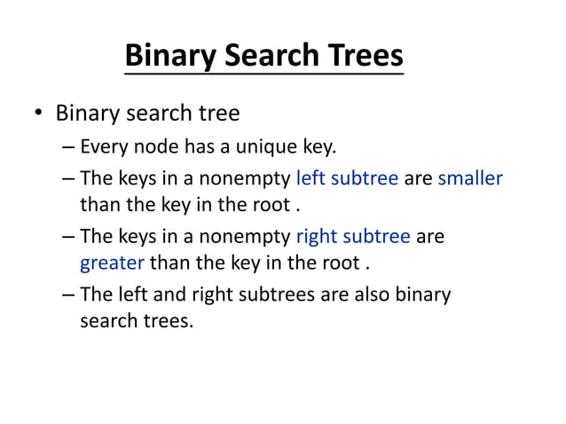 Binary Search Tree | PPT