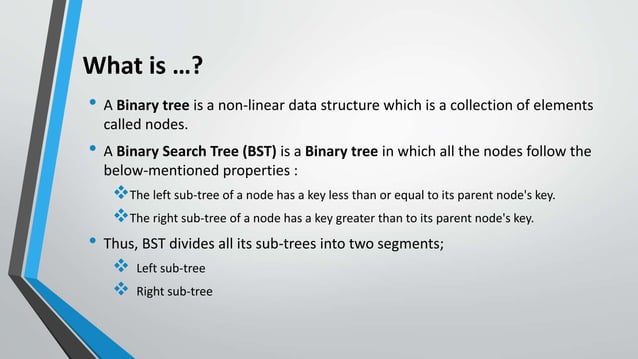Binary Search Tree | PPTX