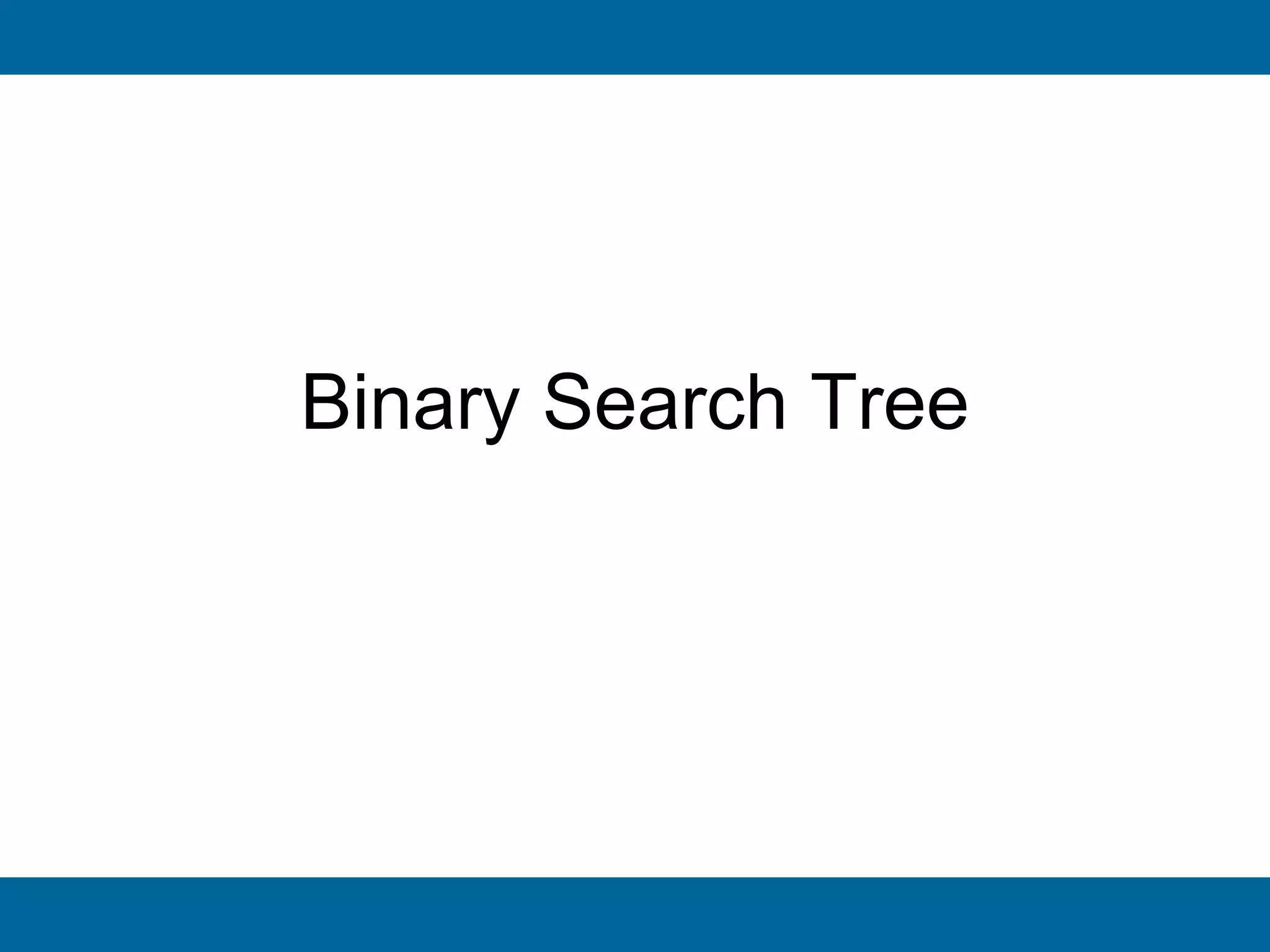 Binary Search Tree and AVL | PPT