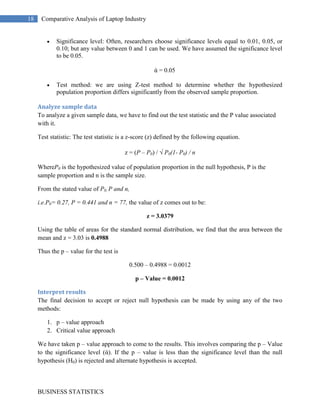Business statistics research on consumer behaviour