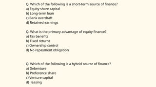 Bst chapter 8 source of business finance (By Arpit).pptx