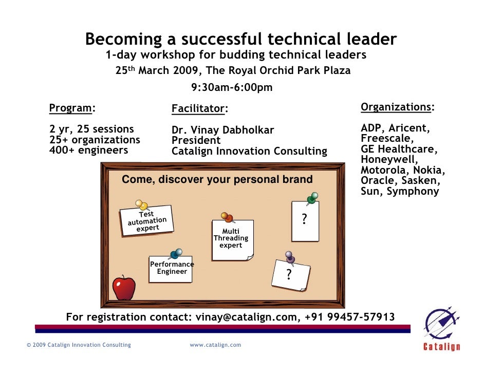 Becoming A Successful Technical Leader Becoming A Successful Technical Leader
