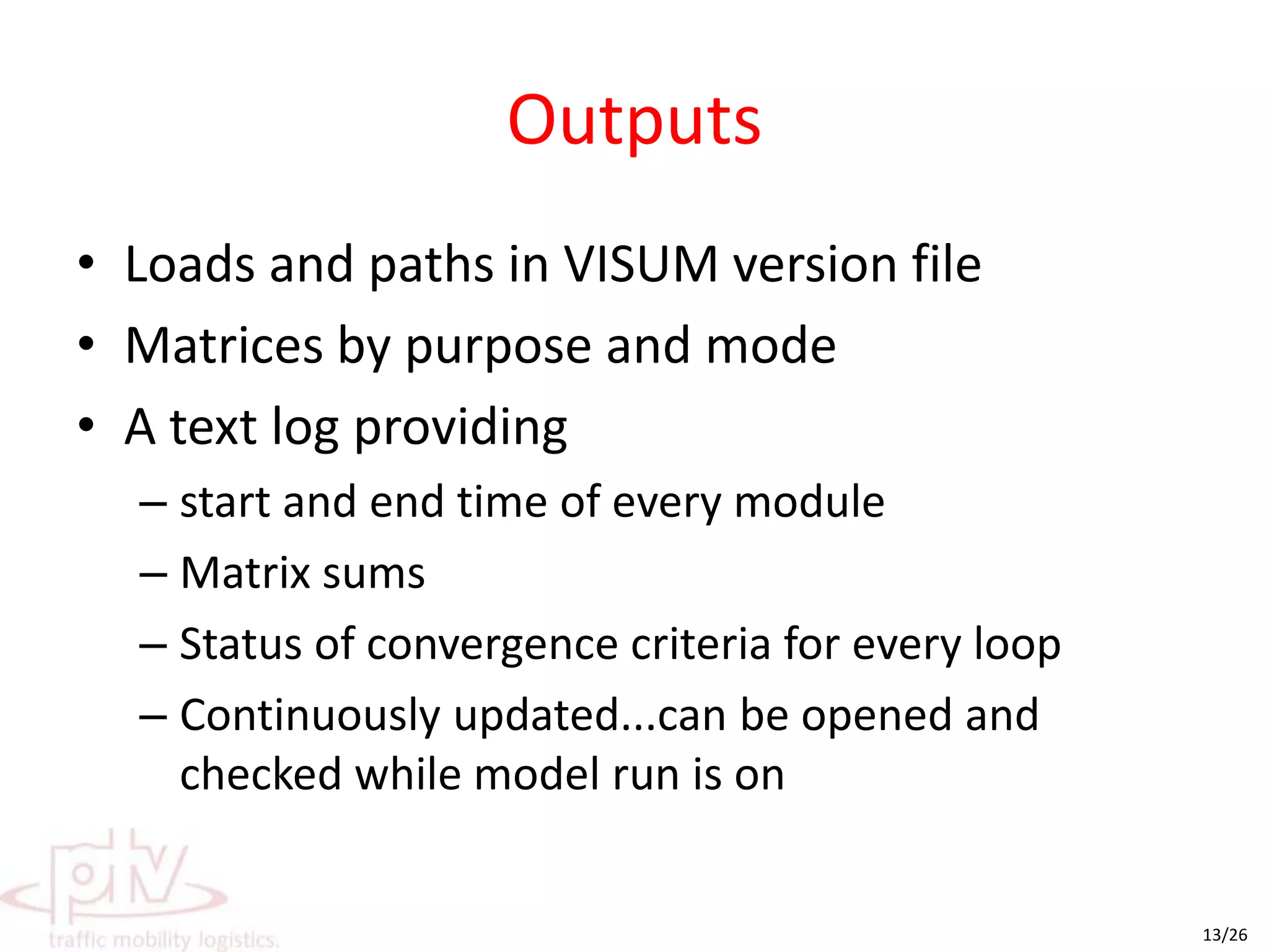 FilesParameter files (7)00.par01.par02_MCP_AM_TD.par03_MS.par04_PNRLogit_KNRLogit.par05_TP.par06_Ass.parFilter filesT2.filT3.filNormal bus roads.filNormal buses_t2_t3.filVersion file (1)bstm.verTime period factor matrix files (48)Six character nameFirst two character for time period (am)Third character to mark if it is for Production or Attraction (a/p)Last two characters for the modeCd (car driver)Cp (car passenger)Om (other modes)