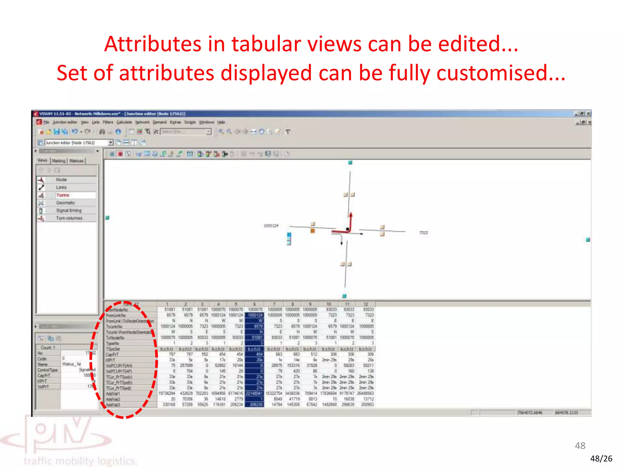 Graphical and tabular views are in sync47