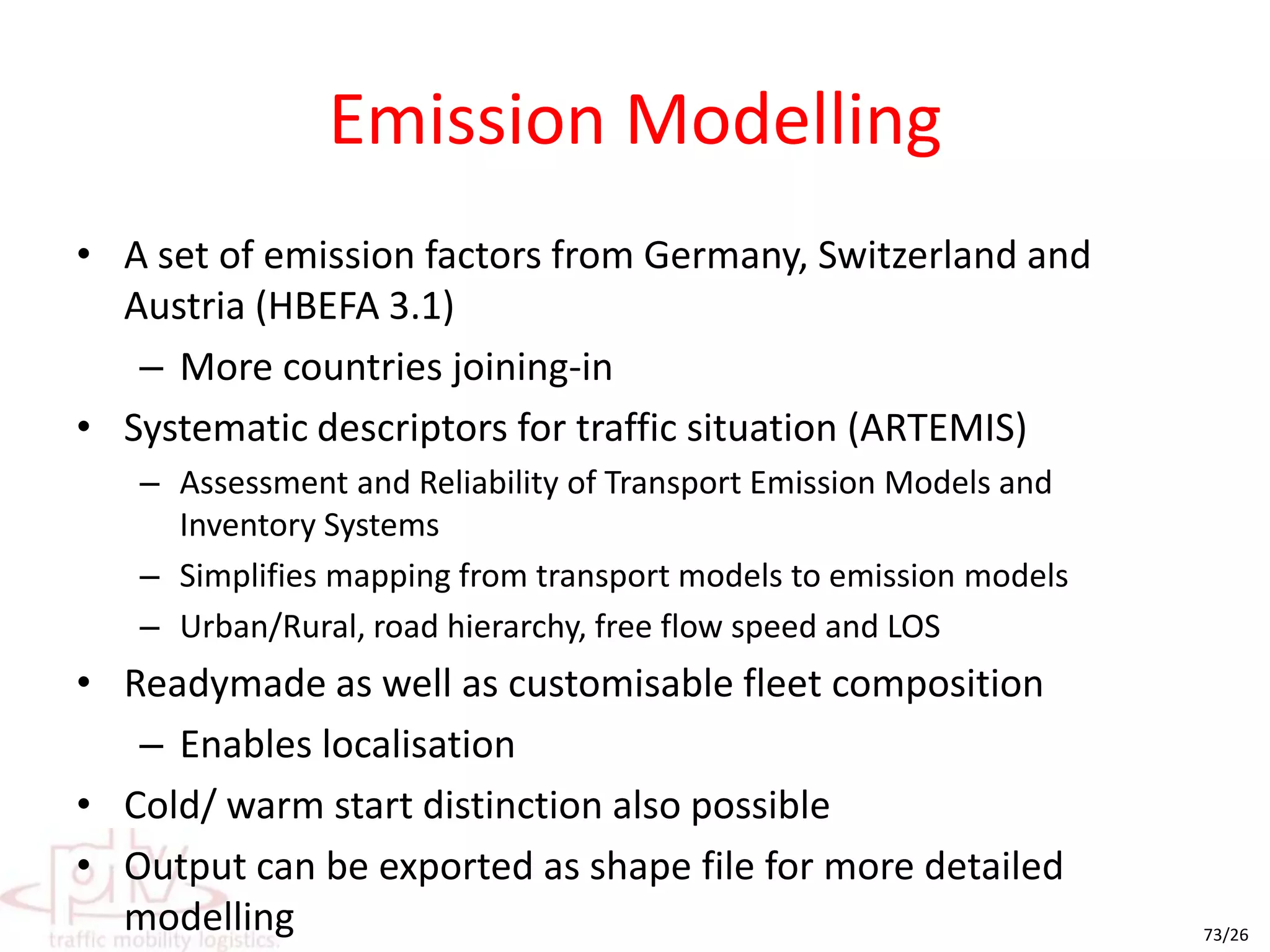 Other possible PT improvements...Not directly beneficial to ITP/TMR but...Can increase models usability for sister organisations...Operational Indicator calculationsLine costing (line by line)Revenue analysis (line by line)Profitability analysis (line by line)Time table optimisationDepot location/ dead kilometerage minimisation/ maximising fleet utilisationVehicle Scheduling