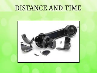 DISTANCE AND TIME
 