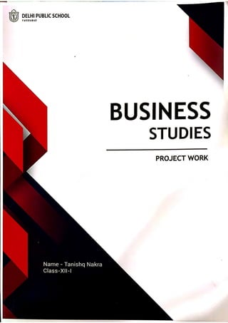 Business studies project class 12 