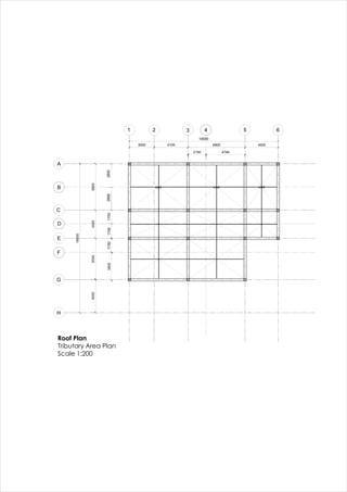 Roof Plan
Tributary Area Plan
Scale 1:200
 