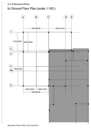 BUILDING STRUCTURES 1 COLUMN AND BEAM ANALYSIS | PDF